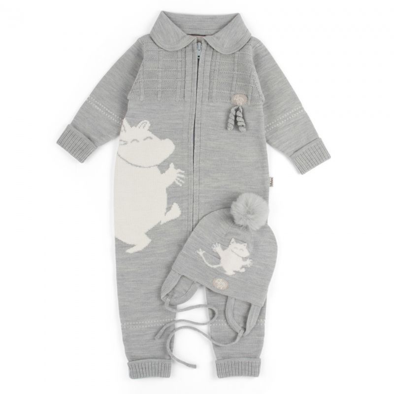 Lillelam Mummi ull lue medium grå