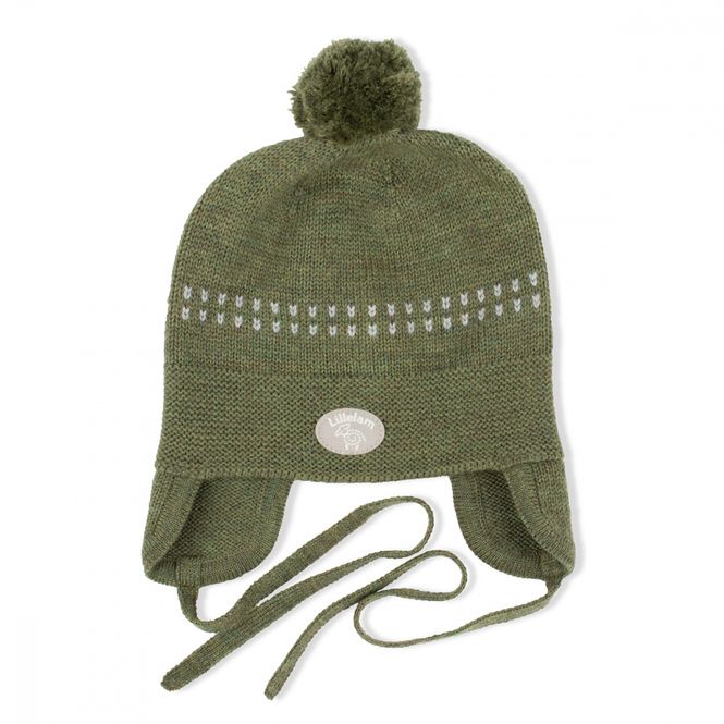 Hovedbilde Lillelam Lue ull classic oliven