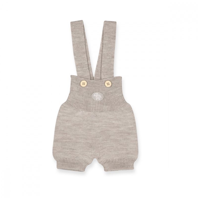 Lillelam Baby natur romper ull lys beige