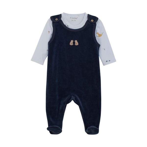 Hovedbilde Fixoni Sparkebukse med body velour navy blazer