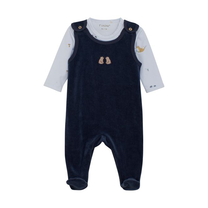 Hovedbilde Fixoni Sparkebukse med body velour navy blazer