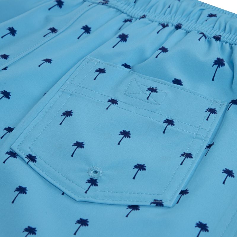Abercrombie Badeshorts palme sodalite blue