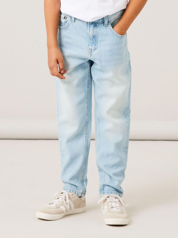 NI Ben baggy/tapered jeans light blue