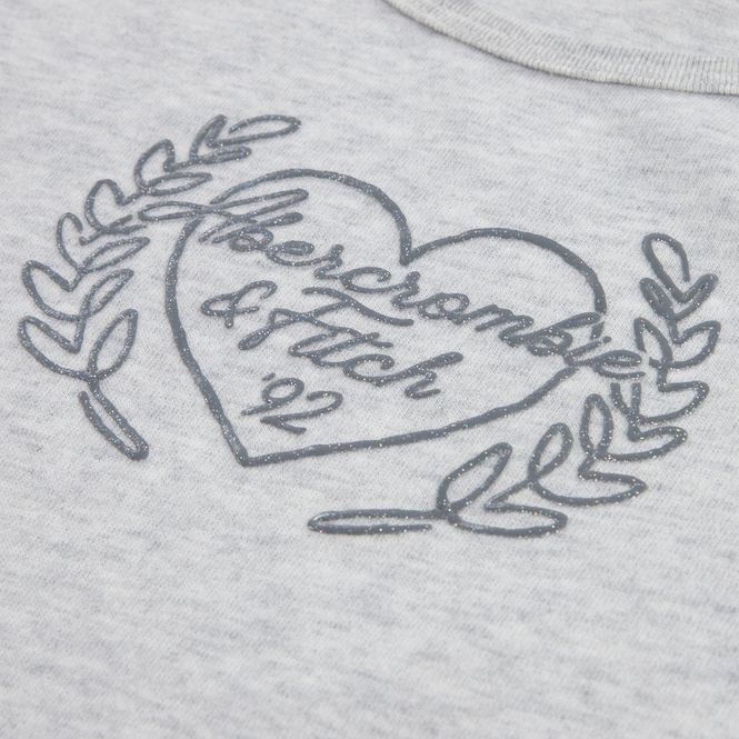 Hovedbilde Abercrombie T-shirt hjerte light grey heather