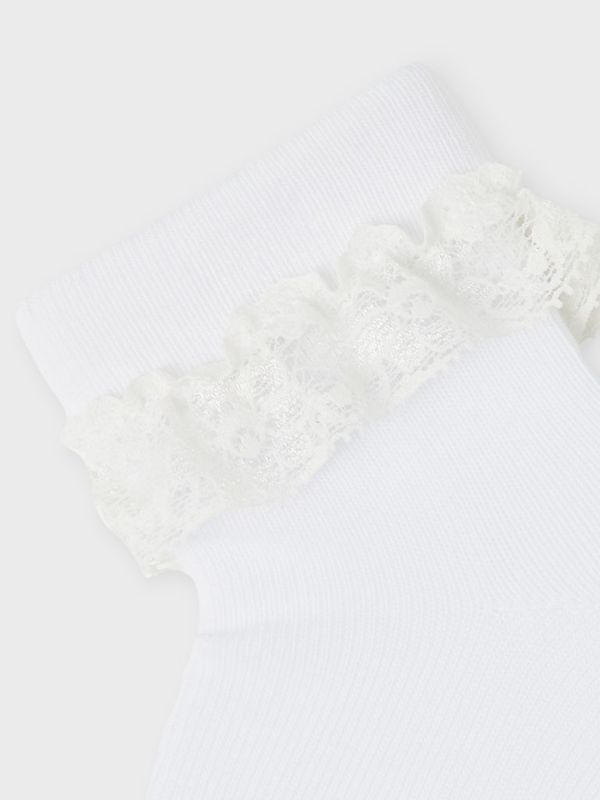 Name It Opagna blonde sokker bright white 