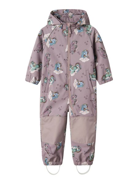 Hovedbilde Name It Alfa softshell dress purple dove unicorns ...