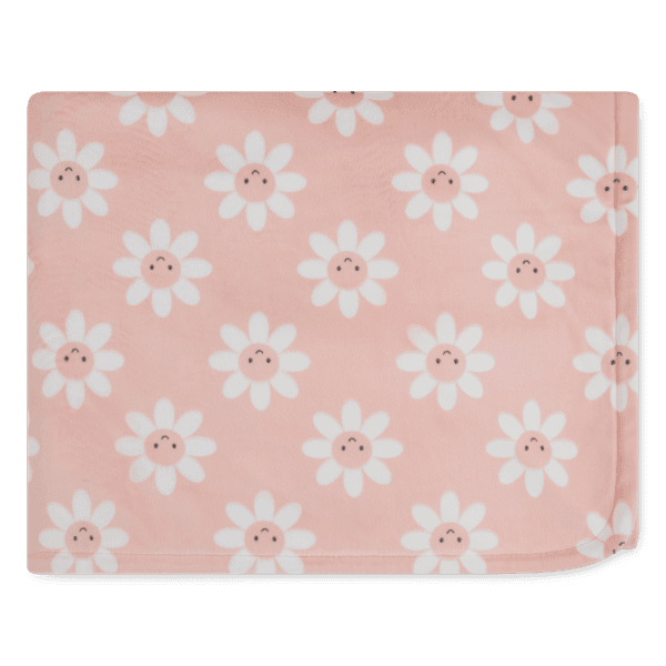 Hovedbilde Huggies Pledd blomst peachskin