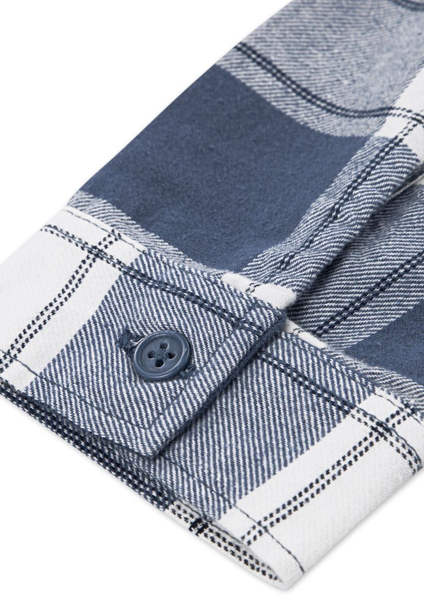 Abercrombie Flanell hetteskjorte vintage indigo