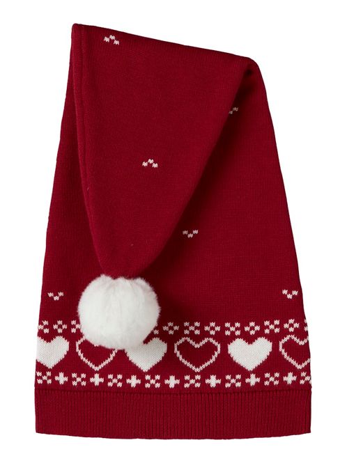 Hovedbilde Name It Rismas nisselue jester red/hjerter