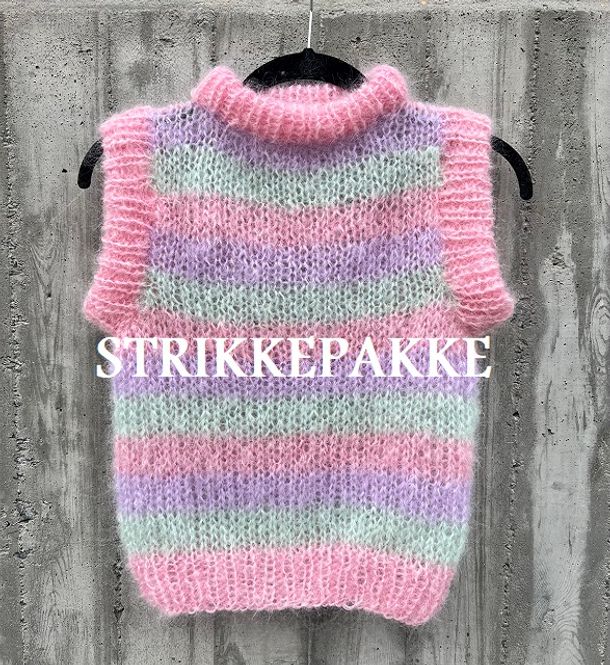 Hovedbilde Strikkepakke MTH Unicorn pink 4-14 år