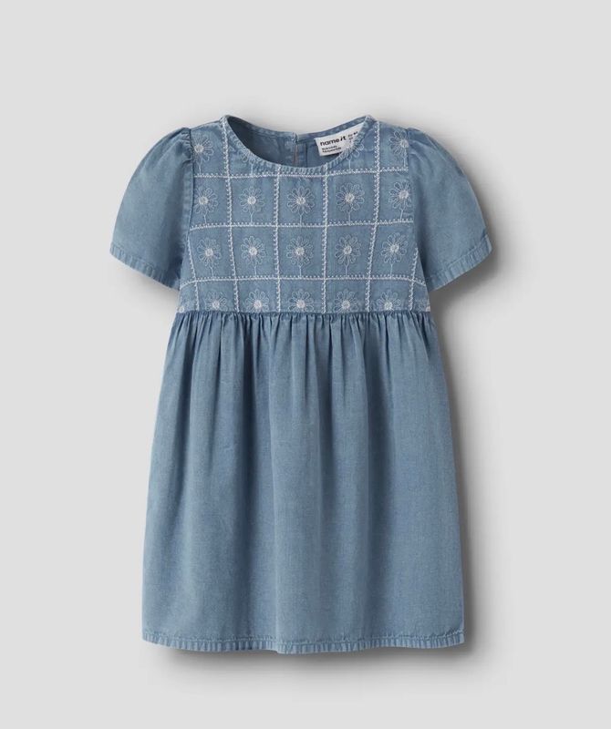 Name It Herta kjole faded denim