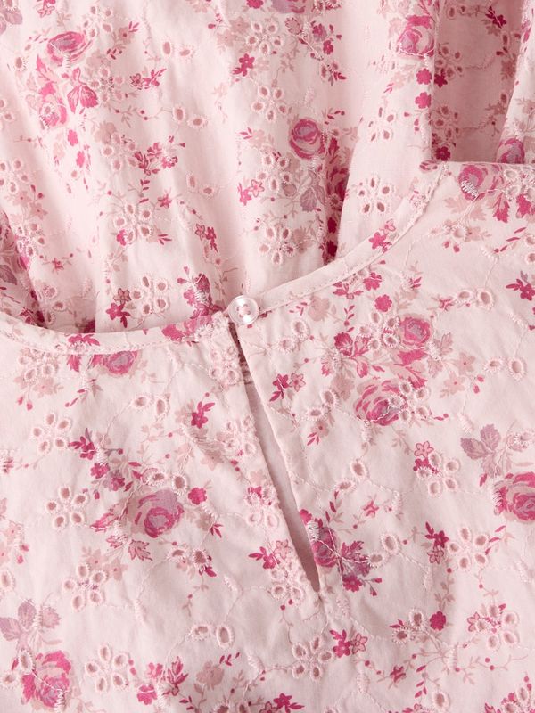 Name It Fembroder kjole kids cradle pink