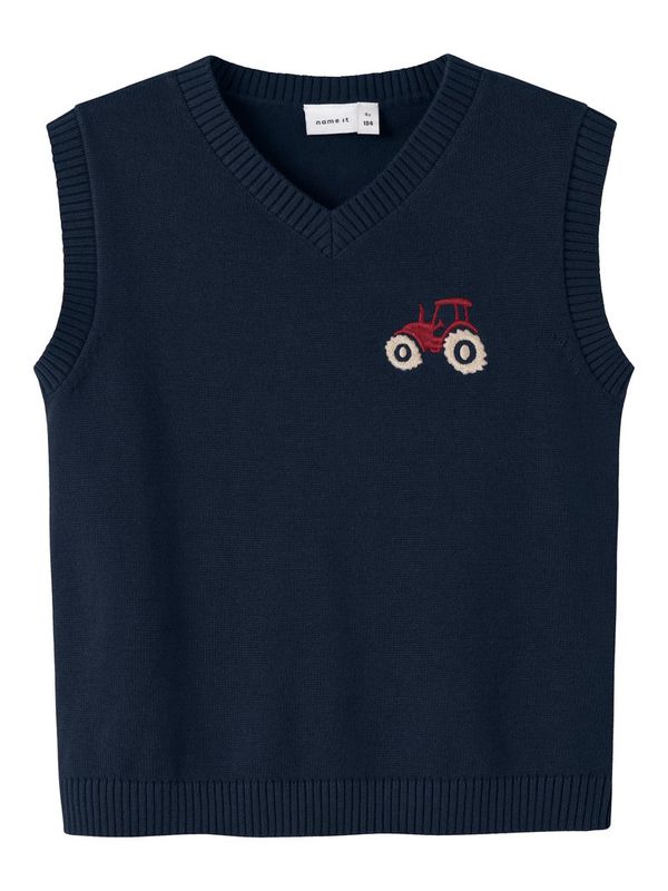 Name It mini Rolum strikket vest navy blazer