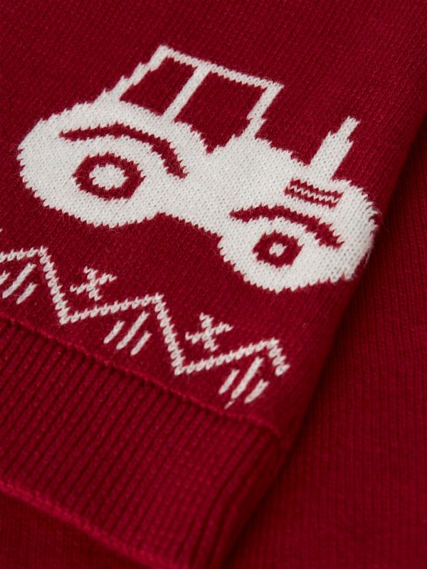 Name It Rismas nisselue jester red/traktor