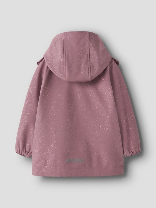 Name It Alfa softshell jakke frill wistful mauve foil dots