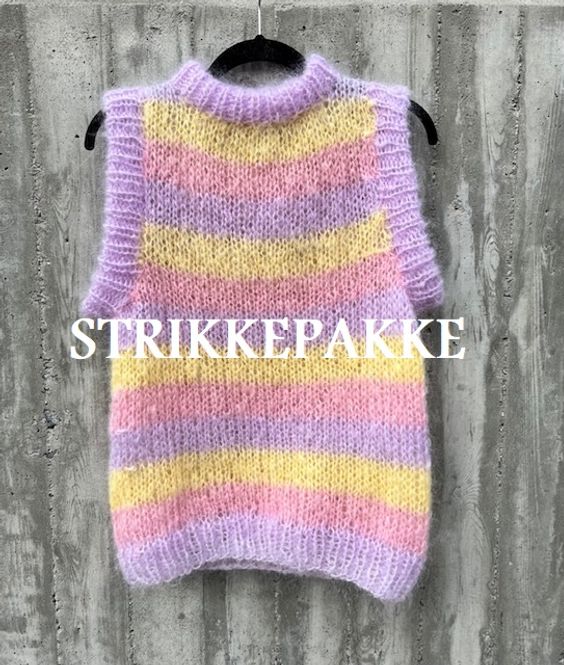 Hovedbilde Strikkepakke MTH Layered lemonade purple 4-14 år