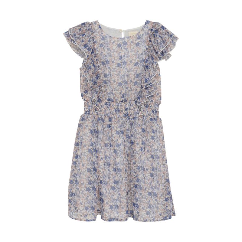 Creamie Kjole chiffon blomst buttercream 