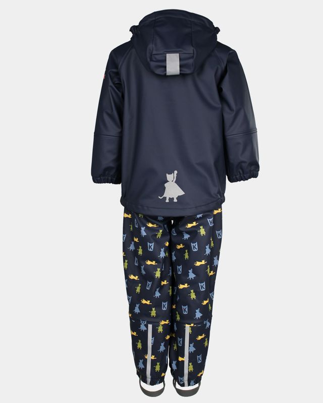 Kattnakken Plask regnsett marine