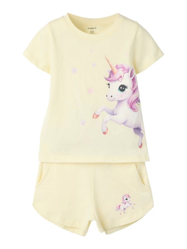 Name It Helgas shortssett unicorn pear sorbet