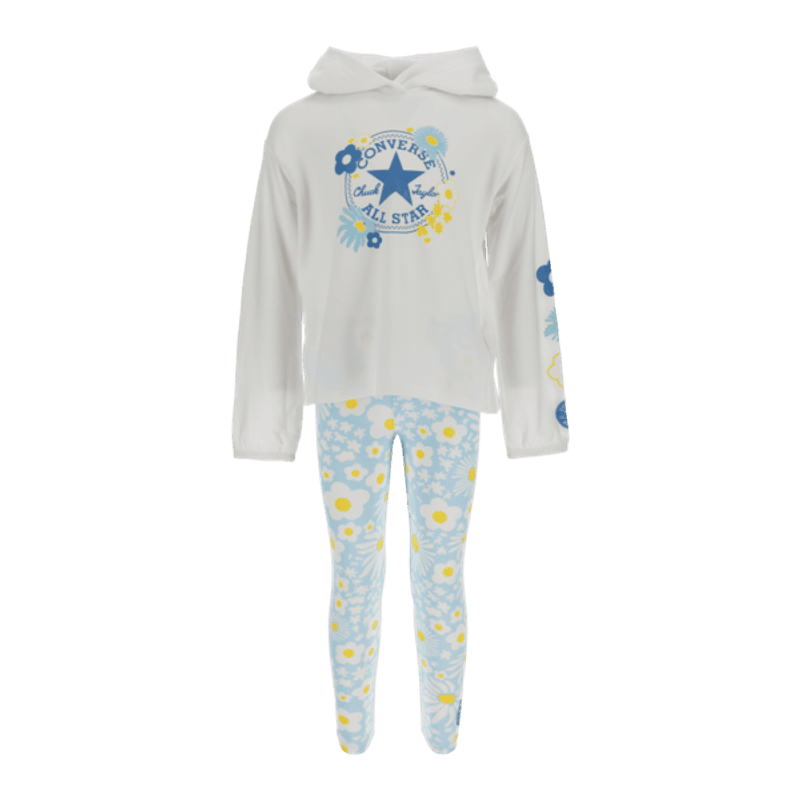 Converse Flower legging sett true sky