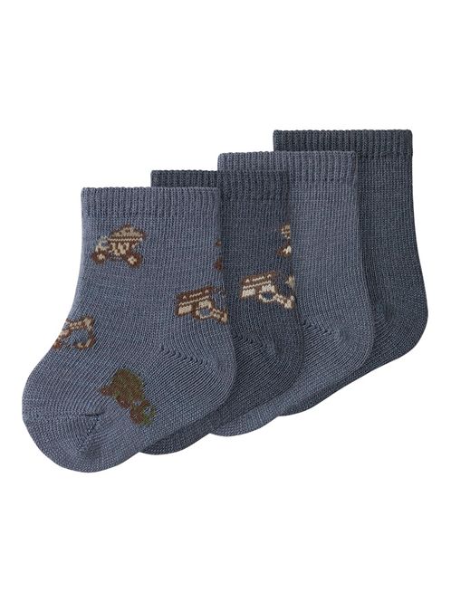 Hovedbilde Name It Wak ull sokk 4pk folkstone gray