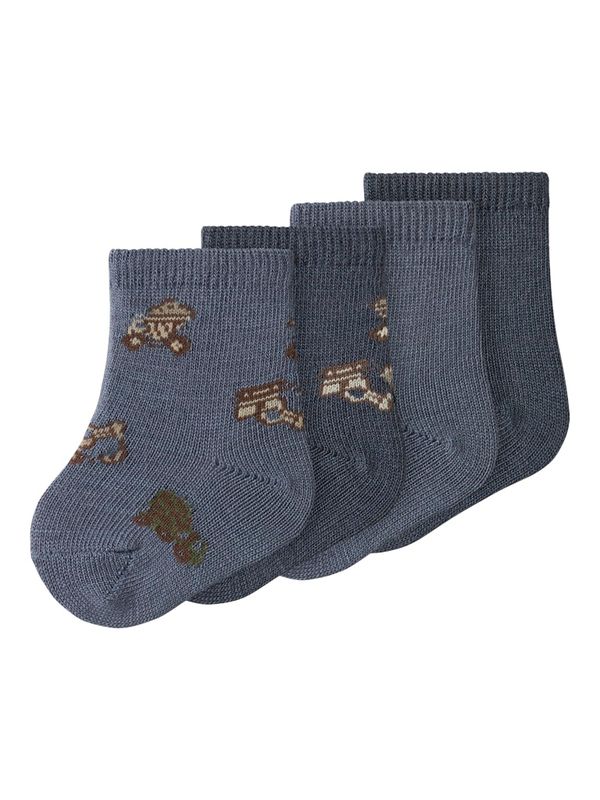 Name It Wak ull sokk 4pk folkstone gray