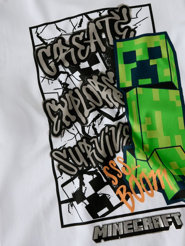 Name It Minecraft Mase t-shirt bright white