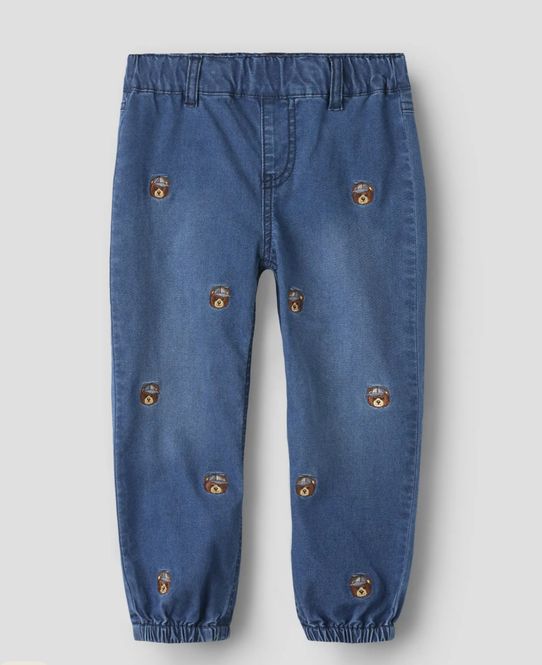Hovedbilde Name It Ben jeans baggy bamse aop