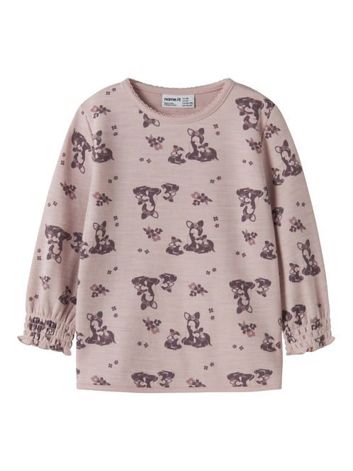 Hovedbilde Name It Wuppo mini ull/bomull topp bambi violet ...